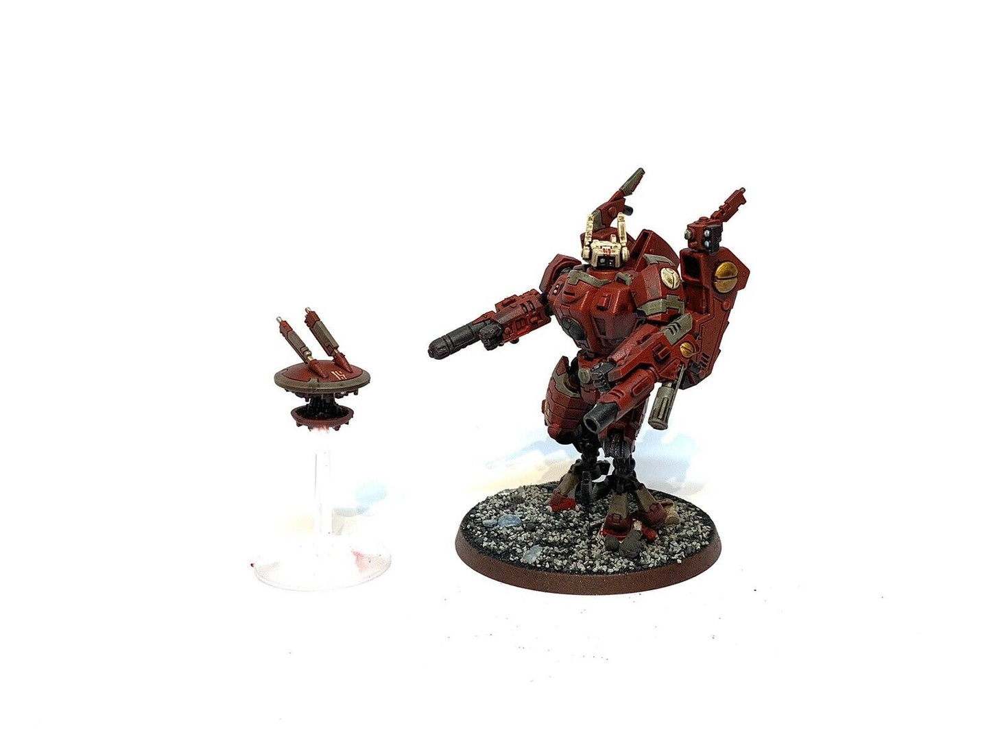 TAU COMMANDER IN ENFORCER BATTLE SUIT & DRONE
