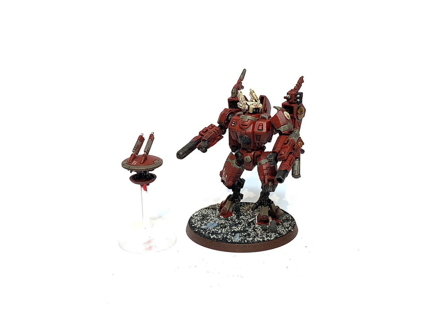 TAU COMMANDER IN ENFORCER BATTLE SUIT & DRONE