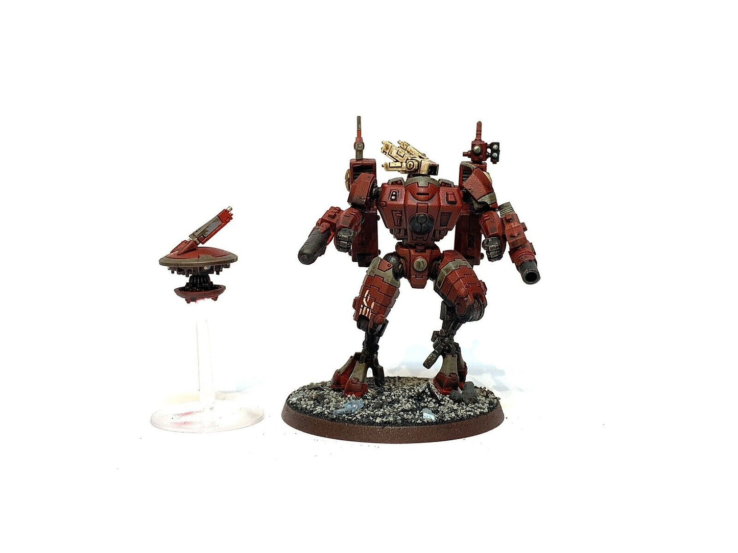 TAU COMMANDER IN ENFORCER BATTLE SUIT & DRONE