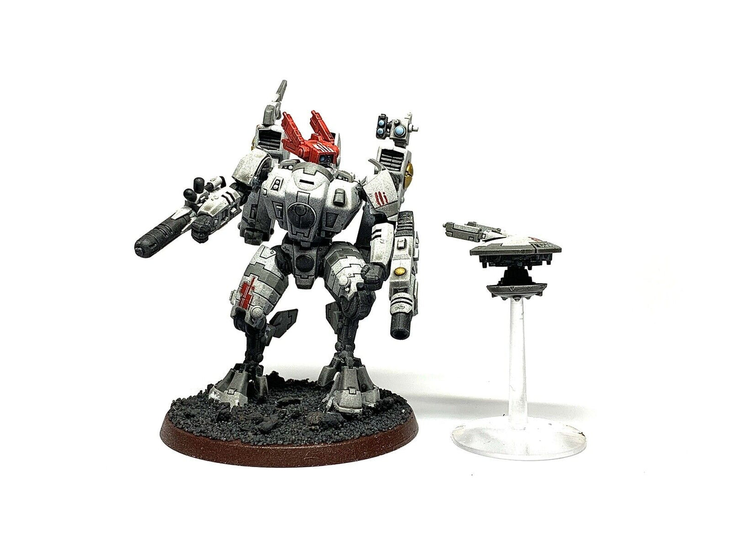TAU COMMANDER IN ENFORCER BATTLE SUIT & DRONE