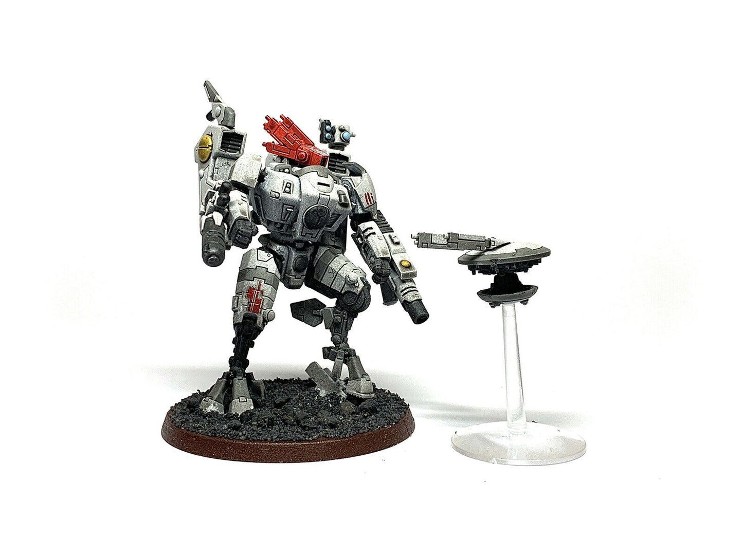 TAU COMMANDER IN ENFORCER BATTLE SUIT & DRONE