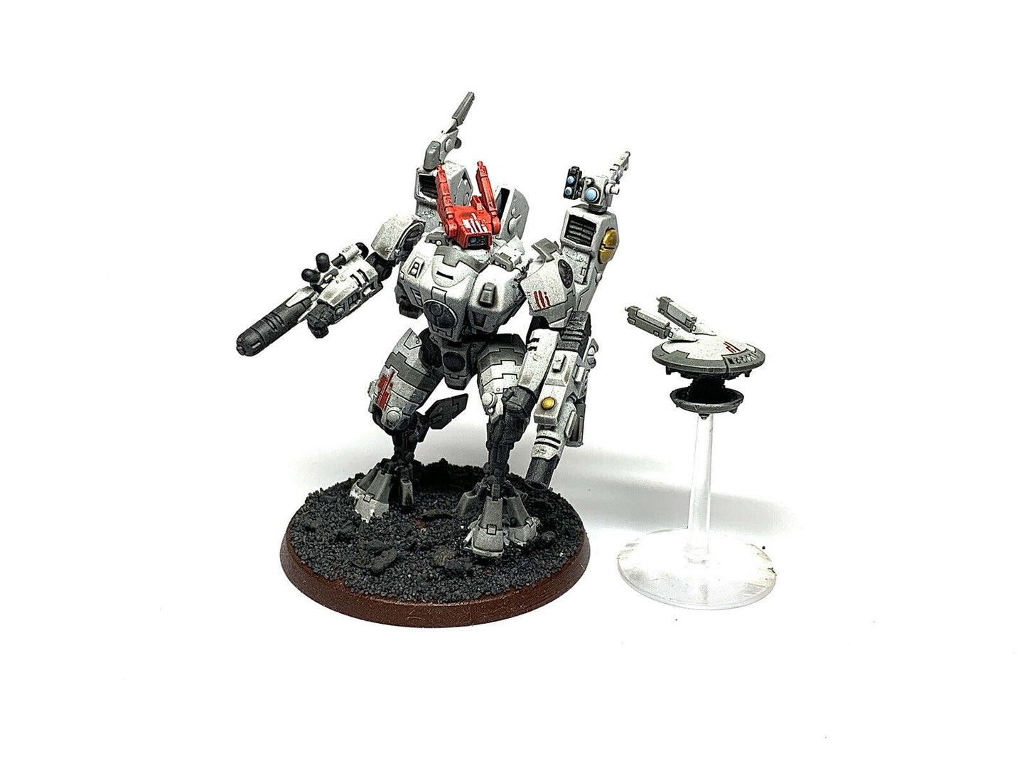 TAU COMMANDER IN ENFORCER BATTLE SUIT & DRONE