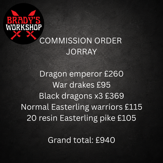 COMMISSION ORDER FOR JORRAY