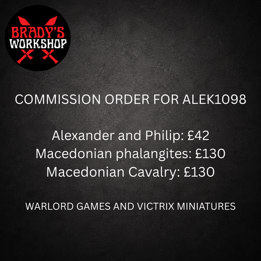 COMMISSION ORDER FOR ALEK1098 MACEDONIAN ARMY