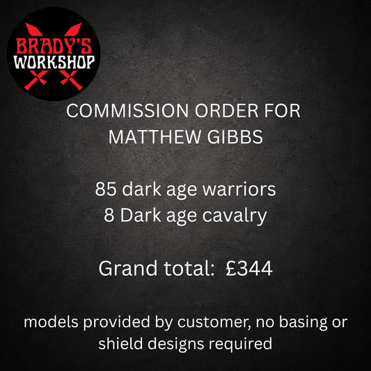 COMMISSION ORDER FOR  MATTHEW GIBBS