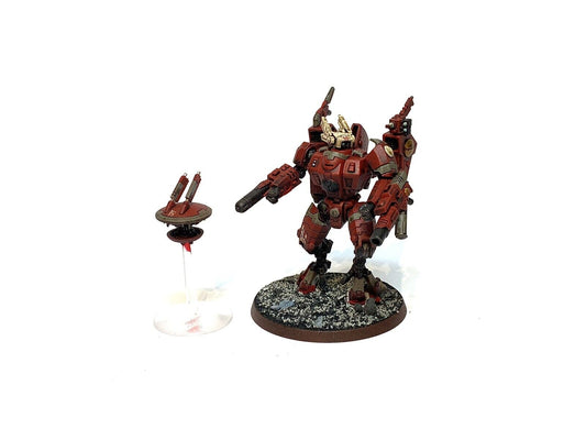 TAU COMMANDER IN ENFORCER BATTLE SUIT & DRONE