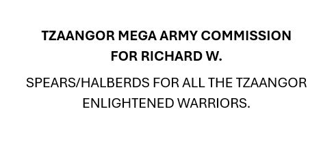 TZAANGOR MEGA FOR FOR RICHARD W (BOWS REPLACED BY SPEARS/HALBERDS FOR TZAANGOR ENLIGHTENED MODELS